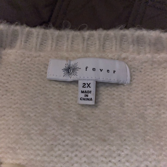 Cozy Fever oversized colorblock sweater, 2X fits up to 4X - Picture 3 of 5